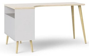 Biurko w kolorze dębu 145x81 cm Oslo – Tvilum
