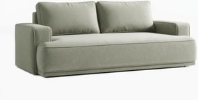 Sofa z Funkcją Spania CAMELIA Szara Boucle Nowoczesna