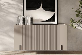 Komoda Malmi 150 cm wisząca - kaszmir / crema bianca / czarny