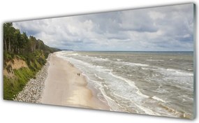 Szkło do Kuchni na Ścianę Samotne Drzewo Nad Brzegiem