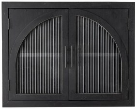 Czarna witryna z litego drewna jodłowego wisząca 62x49x23 cm Lario – Bloomingville