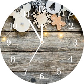 Zegar ścienny Choinka Święta Prezenty Ozdoba