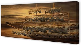 Obraz na płótnie Statek na Spokojnym Morzu