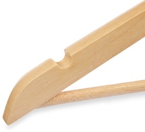 Drewniane wieszaki do garderoby WOODEN, 3 sztuki