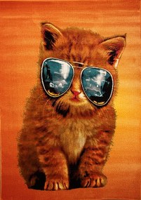 Dywan Koloreo Siedzący kotek 133x190 Prostokąt