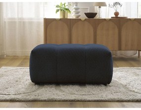 Niebieski podnóżek z materiału bouclé Roxelane – Bobochic Paris