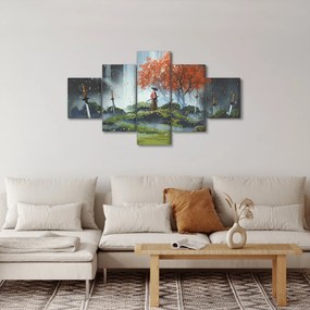 Obraz - Ilustracja przedstawiająca Ogród Mieczy (125x70 cm)