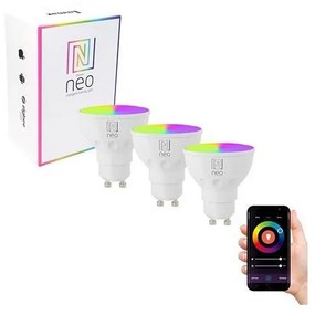 Immax NEO 07724C - ZESTAW 3x LED RGB+CCT Żarówka ściemnialna GU10/4,8W/230V Wi-Fi Tuya