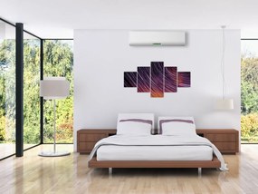 Obraz rozmytych gwiazd na niebie (125x70 cm)