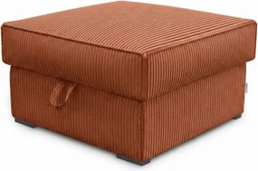 Terakotowy taboret SMART COSARO z miejscem do przechowywania 65x65 cm