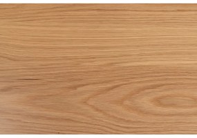 Czarny okrągły stół z blatem w dekorze dębu ø 120 cm Soli – Actona