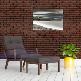 Obraz jeziora o zmierzchu (70x50 cm)
