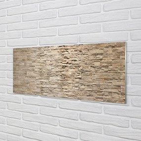 Szklany Panel Kompozycja Cegły i Kamienia