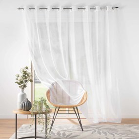 Firanka gotowa z gładkiego woalu LISSEA, biała