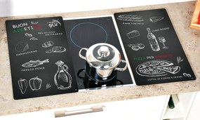 Podkładki z żaroodpornego szkła, komplet 2 szklanych podstawek do krojenia