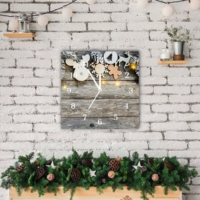 Zegar ścienny Choinka Święta Prezenty Ozdoba