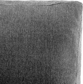 Sofa modułowa biało-jasnoszara z ekoskóry  - Basket