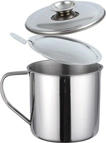 Mały stalowy garnek z sitkiem na olej 1,2L D4-L71