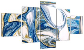 Obraz - Fale z marmuru (125x70 cm)
