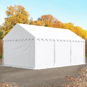 TOOLPORT 4x6m Namiot magazynowy, PVC 700, biały - (6093)