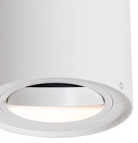 Nowoczesny reflektor sufitowy biały obrotowy i pochylany AR70 - Rondoo Up