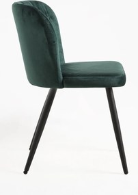 Zestaw 4 Krzese Luk Aksamitne