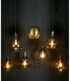 Lampa wisząca w kolorze złota ze szklanym kloszem Pure – WOOOD