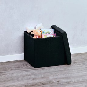 Kesper 15955 Taboret, czarny, 38 x 38 x 38 cm
