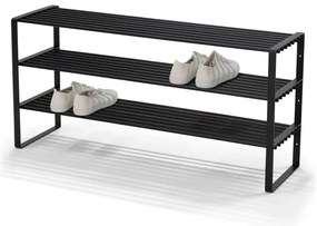 Czarna metalowa szafka na buty 100x48,5x29 cm Rex – Spinder Design