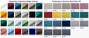 Pojedyncze łóżko kontynentalne Soner 80x200 - 32 kolory
