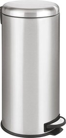 Kosz na Śmieci z Pedałem Inox URBAN srebrny 30L