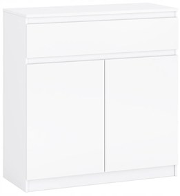 Komoda 2d 1s do sypialni garderoby salonu biały 106/110 cm