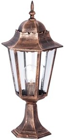 Czarno-złota niska lampa do ogrodu retro - S352 S4-B31