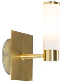 Nowoczesna lampa ścienna do łazienki mosiądz IP44 - Bath Nowoczesny Oswietlenie wewnetrzne