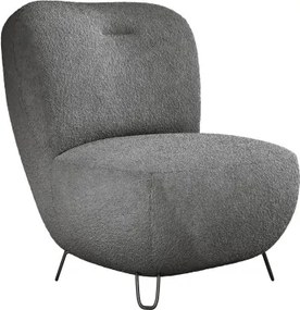 Fotel LUIS skandynawski wolnostojący na metalowych nogach w tkaninie ANTHOLOGY 18