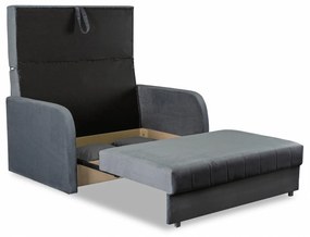 Fotel do Spania VERO 2 Rozkładany Dwuosobowy Amerykanka Szary Nowoczesny