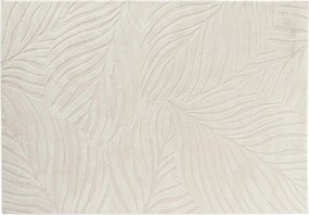 Dywan do salonu ANKARA, beżowy, wzór liści