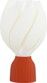Lampka HOMCOM z 3D kwiatowym wzorem, plastik, energooszczędna, Biała