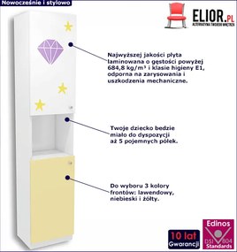 Regał dla dziecka na książki Nobros 14X - 3 kolory