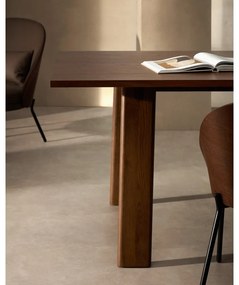 Rozkładany stół z dodatkowym blatem z blatem w dekorze orzecha 95x200 cm Arlen – Kave Home