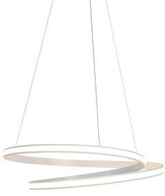 Nowoczesna lampa wisząca biała 74 cm z wbudowanym ściemnianym LED - Rowan Nowoczesny Oswietlenie wewnetrzne