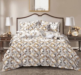 PrzytulneMieszkanie.pl PrzytulneMieszkanie.pl Pościel z mikrofibry CIRELLO brązowo-szara Rozmiar pościeli: 70 x 90 cm | 140 x 220 cm