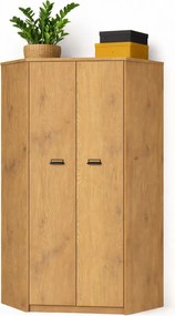 Szafa narożna w stylu loft dąb cremona + dąb lefkas R9-M73