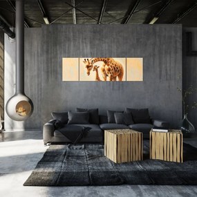 Obraz - Żyrafy (170x50 cm)