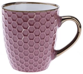 Kubek ceramiczny Plaster miodu, winny, 250 ml