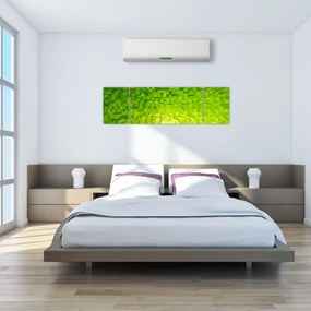 Obraz żółto-zielonych kostek (170x50 cm)