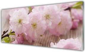 Panel Szklany Subtelne Płatki na Gałązce