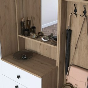 Zestaw do przedpokoju Ewa White and Walnut