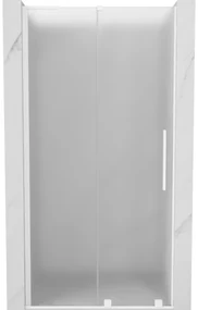 Mexen Velar L drzwi prysznicowe rozsuwane 90 cm, szron, białe - 871-090-003-31-20