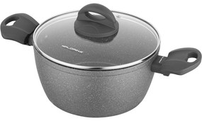 Florina Garnek z pokrywką Stone na indukcję i gaz Lava Stone MG, 16 cm, 1,2 l, śred. 16 cm